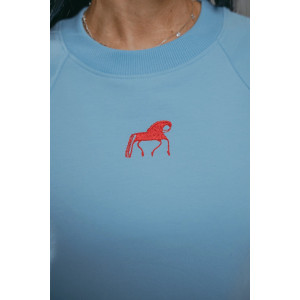 Свитшот женский "Символ" футер 2-х нитка пенье фирча (р-ры: 46-60) голубой Свитшот женский "Символ" футер 2-х нитка пенье фирча (р-ры: 46-60) голубой