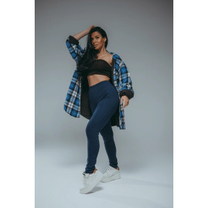 Леггинсы женские "Бритни" рибана (р-ры: 48-58) индиго Леггинсы женские "Бритни" рибана (р-ры: 48-58) индиго