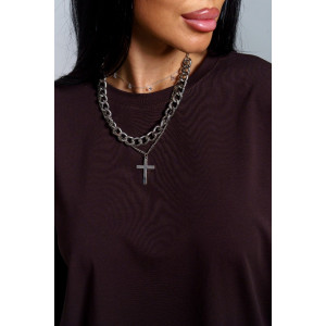 Лонгслив женский "Лика" кулирка (р-ры: 44-54) шоколад Лонгслив женский "Лика" кулирка (р-ры: 44-54) шоколад