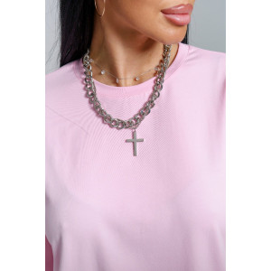 Лонгслив женский "Лика" кулирка (р-ры: 44-54) розовый Лонгслив женский "Лика" кулирка (р-ры: 44-54) розовый