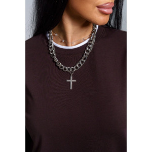 Лонгслив женский "Рига" кулирка (р-ры: 44-54) шоколад Лонгслив женский "Рига" кулирка (р-ры: 44-54) шоколад