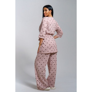 Пижама тройка женская "Асти" кулирка (р-ры: 48-58) шоколад Пижама тройка женская "Асти" кулирка (р-ры: 48-58) шоколад