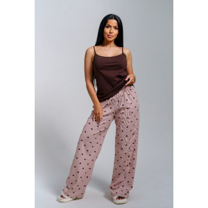 Пижама тройка женская "Асти" кулирка (р-ры: 48-58) шоколад Пижама тройка женская "Асти" кулирка (р-ры: 48-58) шоколад