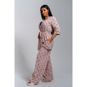 Пижама тройка женская "Асти" кулирка (р-ры: 48-58) шоколад Пижама тройка женская "Асти" кулирка (р-ры: 48-58) шоколад