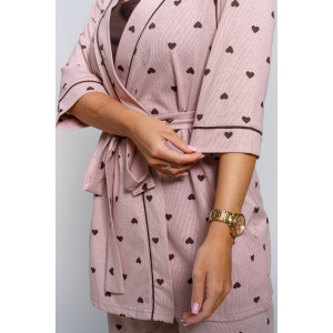 Пижама тройка женская "Асти" кулирка (р-ры: 48-58) шоколад Пижама тройка женская "Асти" кулирка (р-ры: 48-58) шоколад