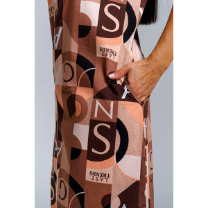 Халат женский "Грация" кулирка (р-ры: 46-64) шоколад Халат женский "Грация" кулирка (р-ры: 46-64) шоколад