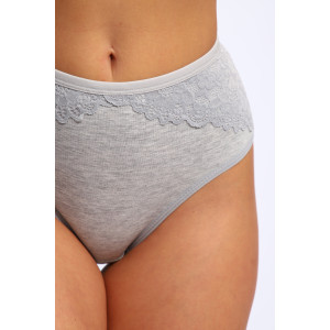 Трусы женские №45052 кулирка с лайкрой (р-ры: 48-52) серый