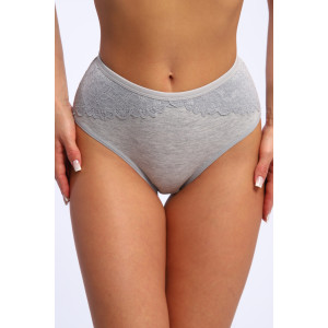Трусы женские №45052 кулирка с лайкрой (р-ры: 48-52) серый