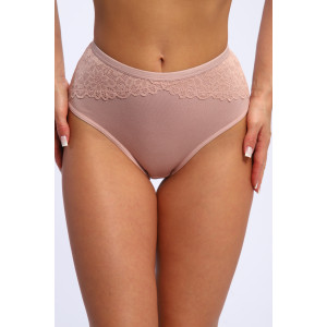 Трусы женские №45052 кулирка с лайкрой (р-ры: 48-52) пудра