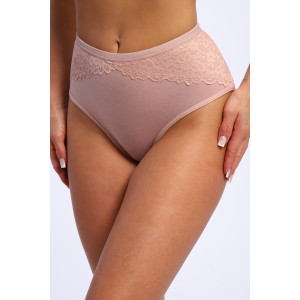 Трусы женские №45052 кулирка с лайкрой (р-ры: 48-52) пудра