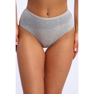 Трусы женские №45051 кулирка с лайкрой (р-ры: 48-52) серый