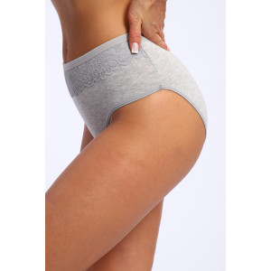 Трусы женские №45051 кулирка с лайкрой (р-ры: 48-52) серый