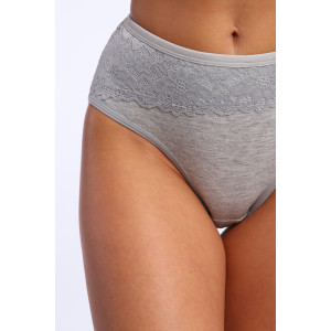 Трусы женские №45051 кулирка с лайкрой (р-ры: 48-52) серый