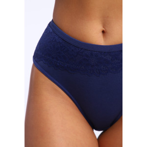 Трусы женские №45051 кулирка с лайкрой (р-ры: 48-52) синий