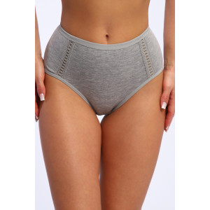 Трусы женские №45050 кулирка с лайкрой (р-ры: 48-52) серый
