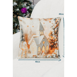 Наволочка-чехол декоративная на молнии "Домик" 2 шт.