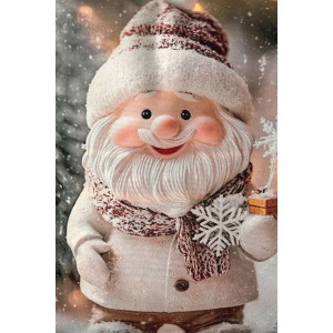 Наволочка-чехол декоративная с 3D-эффектом на молнии "Снеговик и Гном" 2 шт.