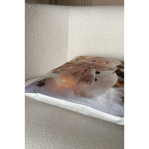 Наволочка-чехол декоративная с 3D-эффектом на молнии "Снеговик и Гном" 2 шт.