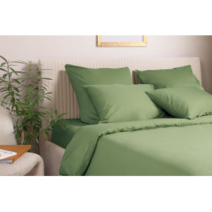 Простыня на резинке сатин "Моноспейс" зеленый (последний размер) 140х200 Простыня на резинке сатин "Моноспейс" зеленый (последний размер) 140х200