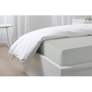 Простыня трикотажная на резинке (последний размер) серая 140х200 Простыня трикотажная на резинке (последний размер) серая 140х200