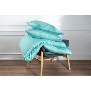 Пододеяльник на молнии сатин "Моноспейс" бирюзовый (последний размер) 175х215 Пододеяльник на молнии сатин "Моноспейс" бирюзовый (последний размер) 175х215