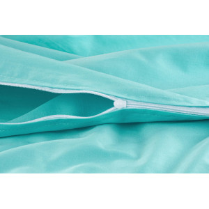 Пододеяльник на молнии сатин "Моноспейс" бирюзовый (последний размер) 175х215 Пододеяльник на молнии сатин "Моноспейс" бирюзовый (последний размер) 175х215