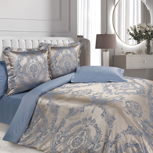 Постельное белье жаккард "Клермон" в подарочном чемодане (последний размер) Семейн Постельное белье жаккард "Клермон" в подарочном чемодане (последний размер) Семейн