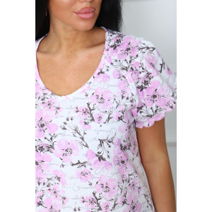 Сорочка женская 00961 кулирка (последний размер) розовый 56 Сорочка женская 00961 кулирка (последний размер) розовый 56