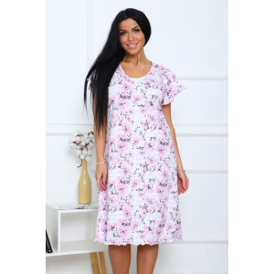 Сорочка женская 00961 кулирка (последний размер) розовый 56 Сорочка женская 00961 кулирка (последний размер) розовый 56