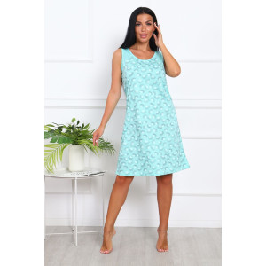 Сорочка женская 01012 кулирка (последний размер) бирюзовый 58 Сорочка женская 01012 кулирка (последний размер) бирюзовый 58