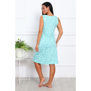 Сорочка женская 01012 кулирка (последний размер) бирюзовый 58 Сорочка женская 01012 кулирка (последний размер) бирюзовый 58