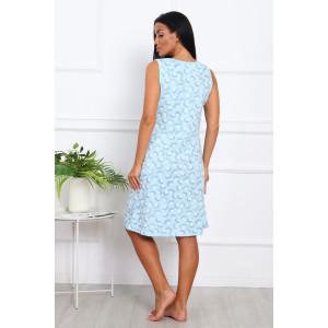 Сорочка женская 01012 кулирка (последний размер) голубой 52,58 Сорочка женская 01012 кулирка (последний размер) голубой 52,58