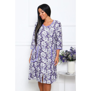 Халат женский 942-2 махра набивка пенье реактив (последний размер) сирень 54 Халат женский 942-2 махра набивка пенье реактив (последний размер) сирень 54