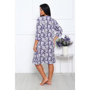 Халат женский 942-2 махра набивка пенье реактив (последний размер) сирень 54 Халат женский 942-2 махра набивка пенье реактив (последний размер) сирень 54