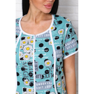 Халат женский 00960 кулирка (последний размер) ментол 56 Халат женский 00960 кулирка (последний размер) ментол 56