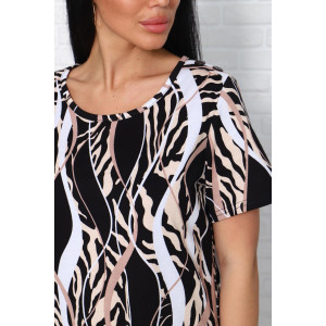 Платье женское 00988 кулирка (последний размер) бежевый 56 Платье женское 00988 кулирка (последний размер) бежевый 56