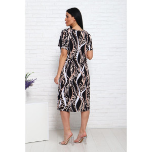 Платье женское 00988 кулирка (последний размер) бежевый 56 Платье женское 00988 кулирка (последний размер) бежевый 56