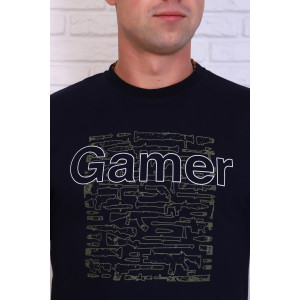 Футболка мужская 816-1 "Gamer" кулирка (последний размер) темно-синий 50,56,60 Футболка мужская 816-1 "Gamer" кулирка (последний размер) темно-синий 50,56,60
