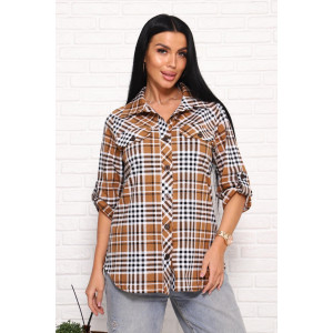 Рубашка женская 00995 кулирка (последний размер) коричневый 60 Рубашка женская 00995 кулирка (последний размер) коричневый 60