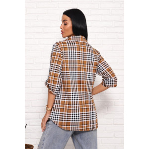 Рубашка женская 00995 кулирка (последний размер) коричневый 60 Рубашка женская 00995 кулирка (последний размер) коричневый 60