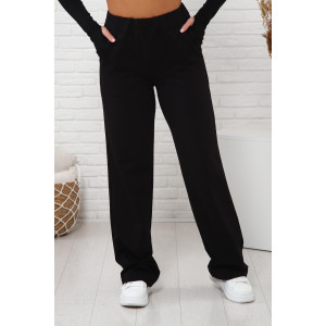 Брюки женские 01038 футер с лайкрой (последний размер) черный 54 Брюки женские 01038 футер с лайкрой (последний размер) черный 54