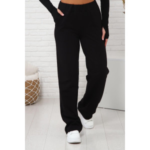 Брюки женские 01038 футер с лайкрой (последний размер) черный 54 Брюки женские 01038 футер с лайкрой (последний размер) черный 54