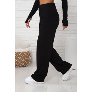 Брюки женские 01038 футер с лайкрой (последний размер) черный 54 Брюки женские 01038 футер с лайкрой (последний размер) черный 54