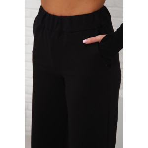 Брюки женские 01038 футер с лайкрой (последний размер) черный 54 Брюки женские 01038 футер с лайкрой (последний размер) черный 54