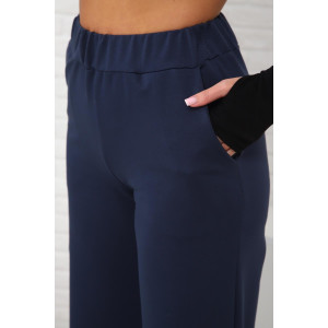 Брюки женские 01038 футер с лайкрой (последний размер) темно-синий 56 Брюки женские 01038 футер с лайкрой (последний размер) темно-синий 56