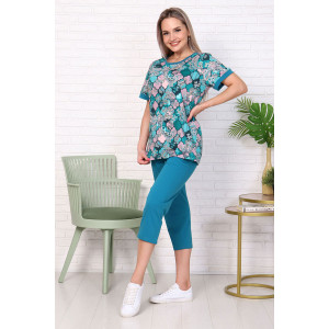 Костюм двойка женский 910-2 кулирка (последний размер) изумруд 58,60 Костюм двойка женский 910-2 кулирка (последний размер) изумруд 58,60