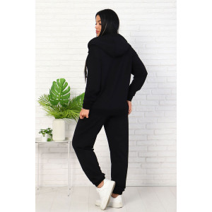 Костюм двойка женский 907-7 футер 2-х нитка с лайкрой (последний размер) черный 54,58 Костюм двойка женский 907-7 футер 2-х нитка с лайкрой (последний размер) черный 54,58