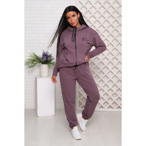 Костюм двойка женский 907-7 футер 2-х нитка с лайкрой (последний размер) кофе 48 Костюм двойка женский 907-7 футер 2-х нитка с лайкрой (последний размер) кофе 48