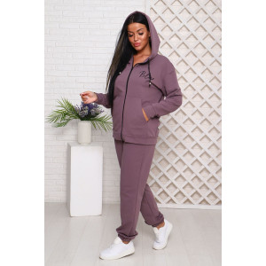 Костюм двойка женский 907-7 футер 2-х нитка с лайкрой (последний размер) кофе 48 Костюм двойка женский 907-7 футер 2-х нитка с лайкрой (последний размер) кофе 48