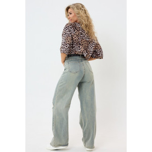 Топ женский №057350 Т1 кулирка (р-ры: 44-54) леопард Топ женский №057350 Т1 кулирка (р-ры: 44-54) леопард